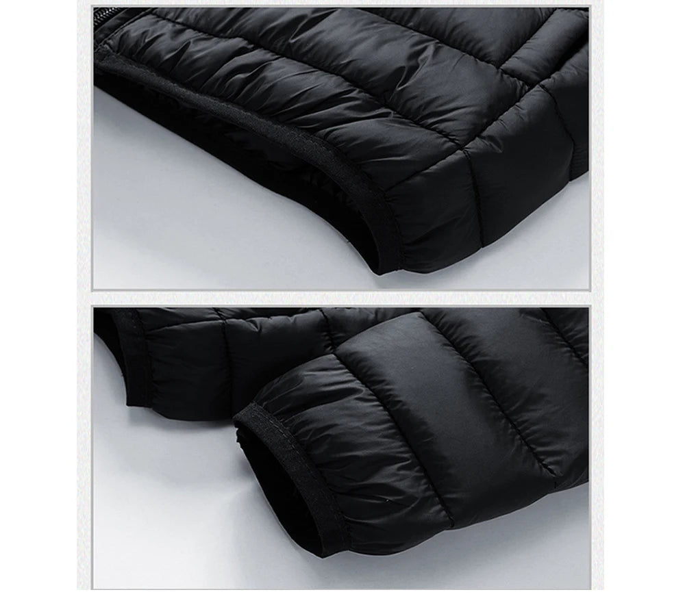 Winter Men's Warm Down Parkas Fashion Men Cotton Thick Hooded Coats Men Windbreaker Snow Thermal Padded Jackets Clothing 8XL