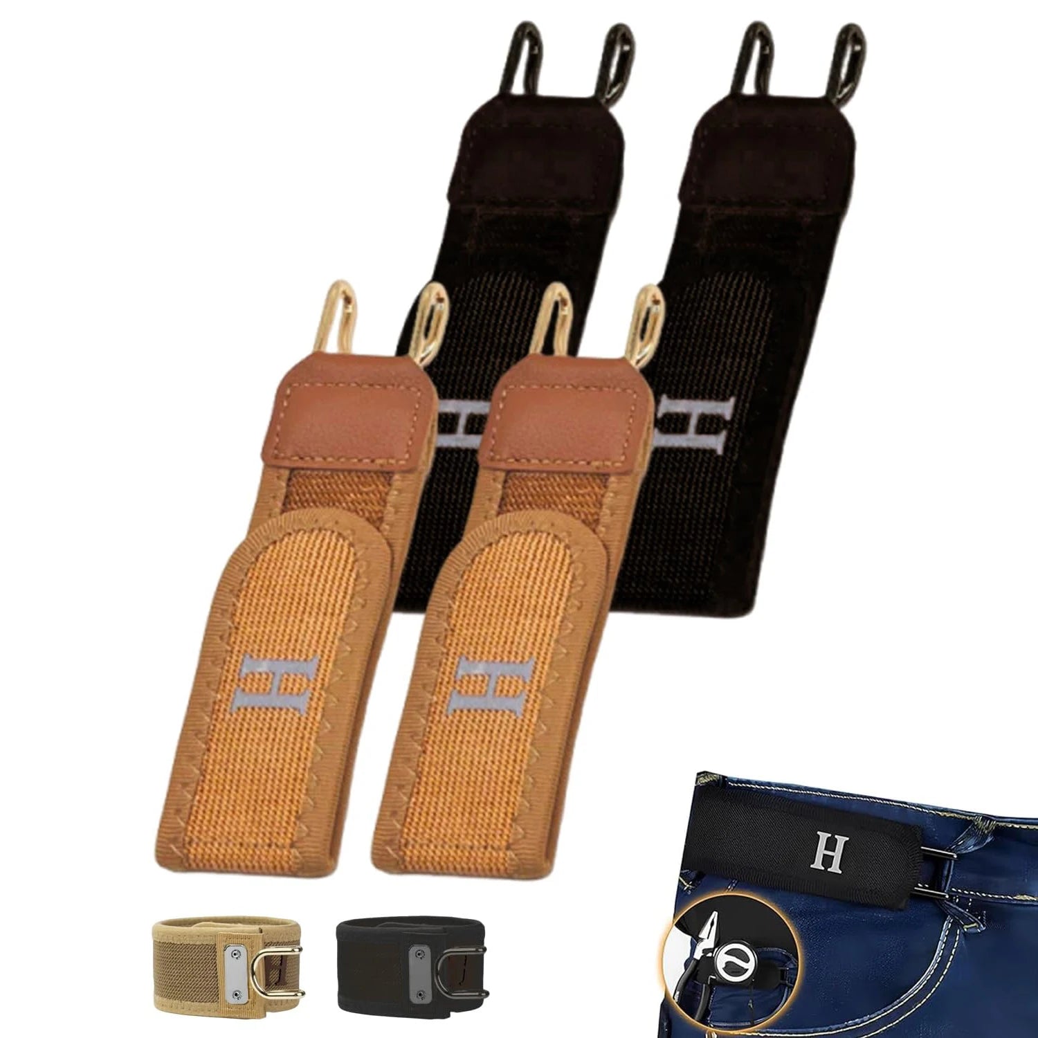 Buckle Free Waist Belts Men's Ultra-soft No Buckle Elastic Belts Fashion Comfortable Stylish Belt Loop Buckle-Free Belt Unisex