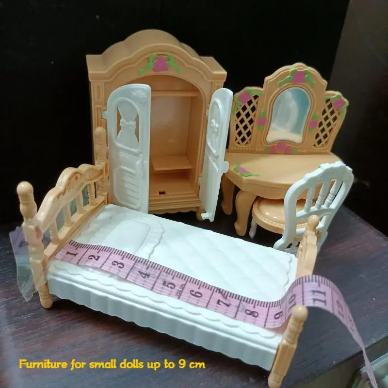 Hot Sale 31 Items / Lot Miniature Dollhouse Furniture Kitchen Sofa Table TV Bed Living Room Bathroom Set For Dolls Best DIY Gift
