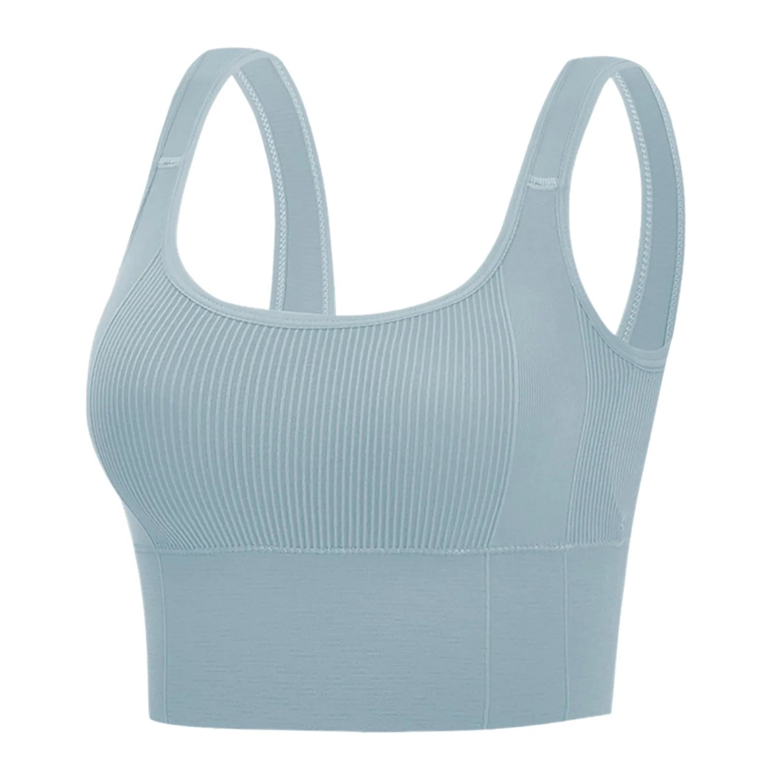 Women Summer Seamless Wireless Fixed Wide Strap Bandeau Tube Top Back Vest Casual Daily Soft Comfortable Underwear Lingerie