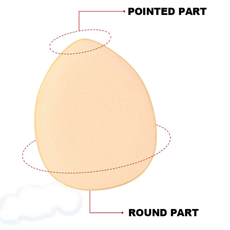 5/10Pcs Mini Finger Puff Foundation Small Air Cushion Powder Sponge Face Concealer Bb Cream Cosmetic Applicator Makeup Tools