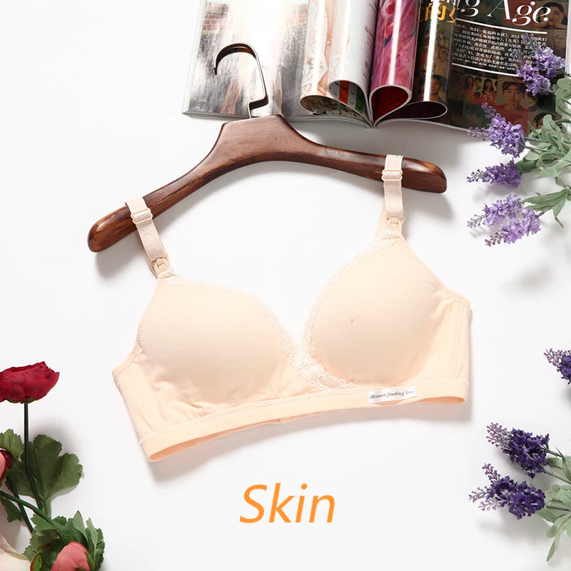 Cotton Wirefree Nursing Clothing Breastfeeding Bra for Pregnant Women Pregnancy Breast Sleep Underwear Soutien Gorge Allaitement