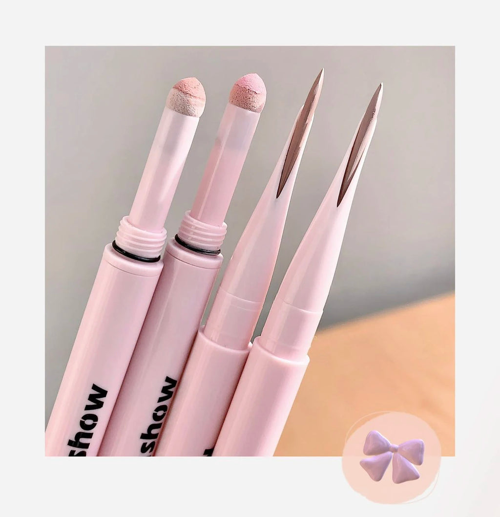 Meniscus Double-end Lying Silkworm Eyeliner Pencil Diamond Glitter Matte Eyeshadow Pen Brightening Cream Shadow Highligh Makeup