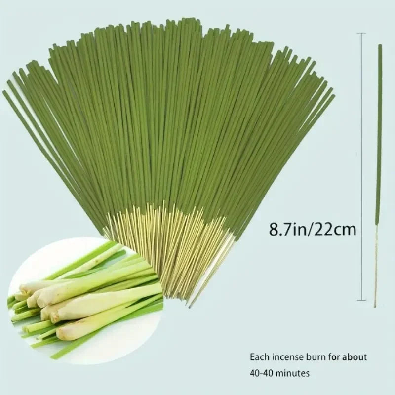 Lemongrass Incense Sticks - 22cm Fragrance for Home and Office