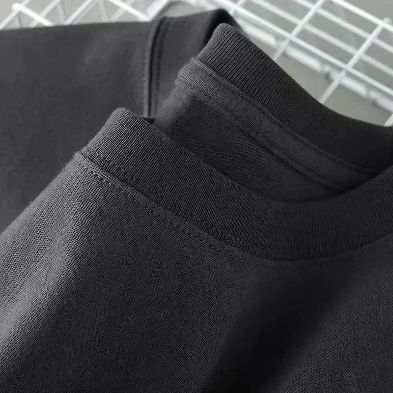 Unisex Cotton Unisex Shirt Letter Graphics Luxury Clothing Brand Spring Summer Men's Women's O-neck Tshirt