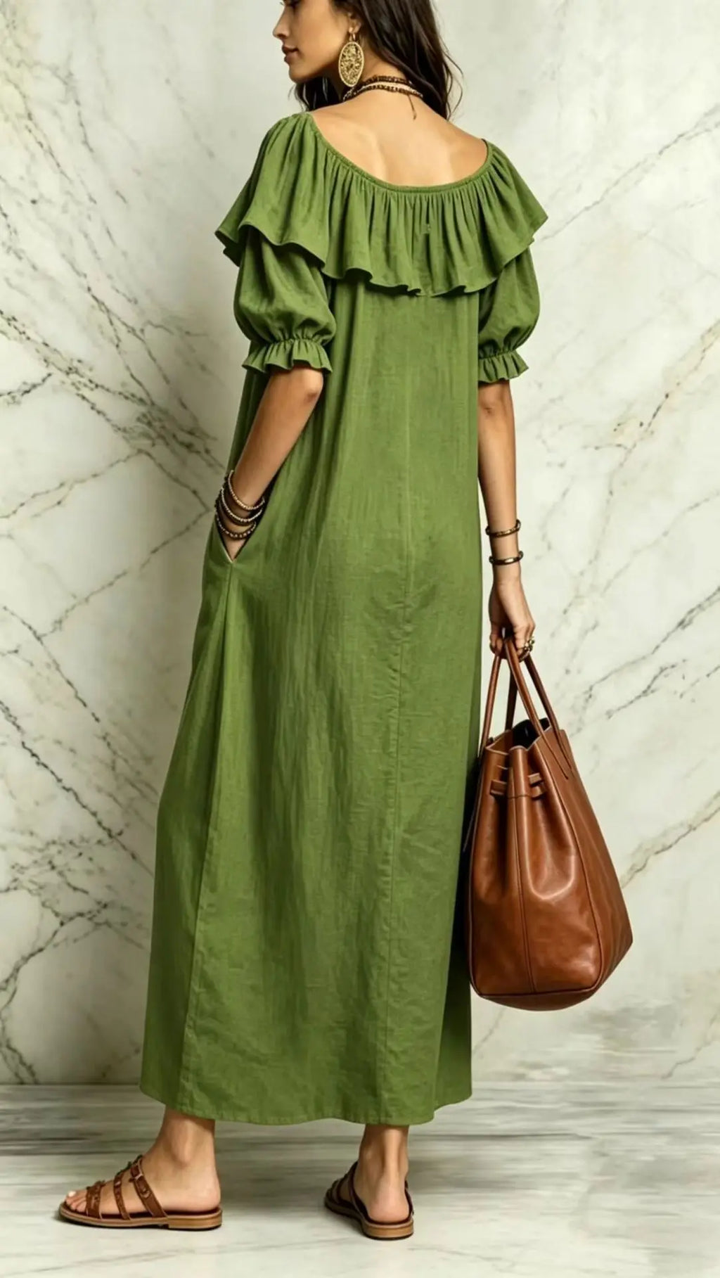 Long Dress Women Dresses Vestidos Y2k Streetwear Round Neck Sleeveless Ruffles Casual Elegant Splice Party Beach Work 2026