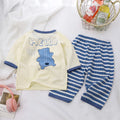 Kids Cotton Long Sleeve Cartoon Pajama Set
