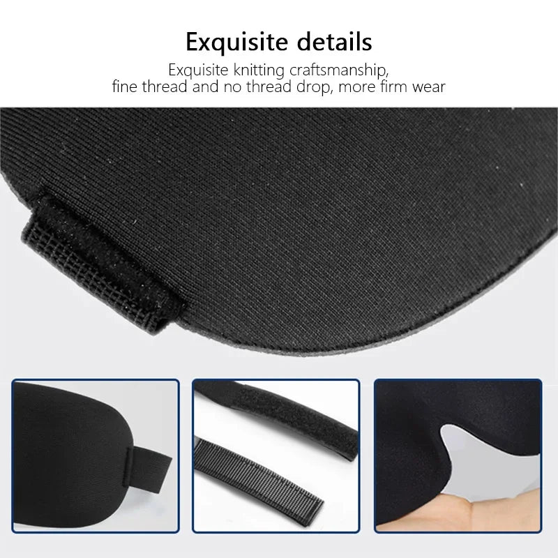 Sleep Mask Blockout Eye Mask For Side Sleeper Women'S Men Portable Blindfold Travel Sleeping Aid Eye Cover Slaapmasker
