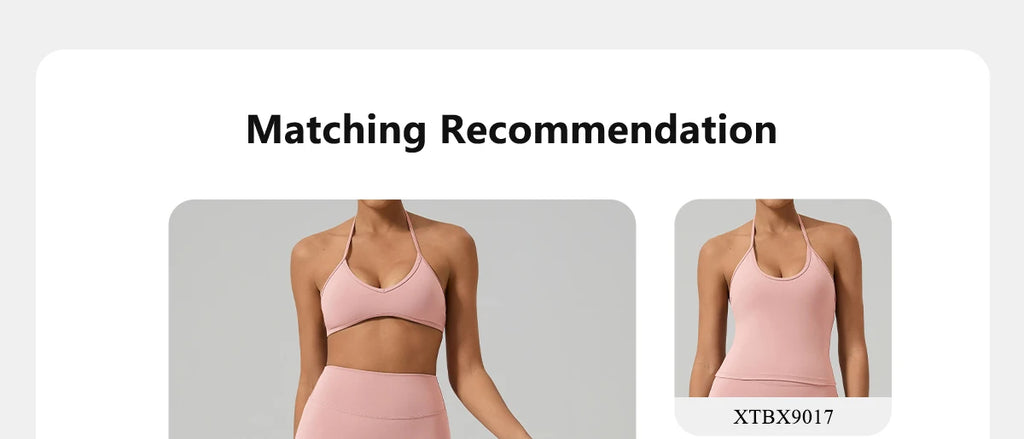 Women's Summer Halter Neck Padded Sports Yoga Bra Shock Absorption Support Backless Crop Top for Outdoor Running And Gym