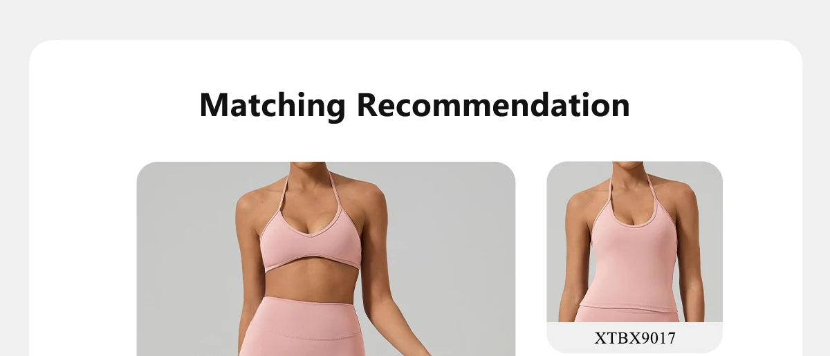 Women's Summer Halter Neck Padded Sports Yoga Bra Shock Absorption Support Backless Crop Top for Outdoor Running And Gym