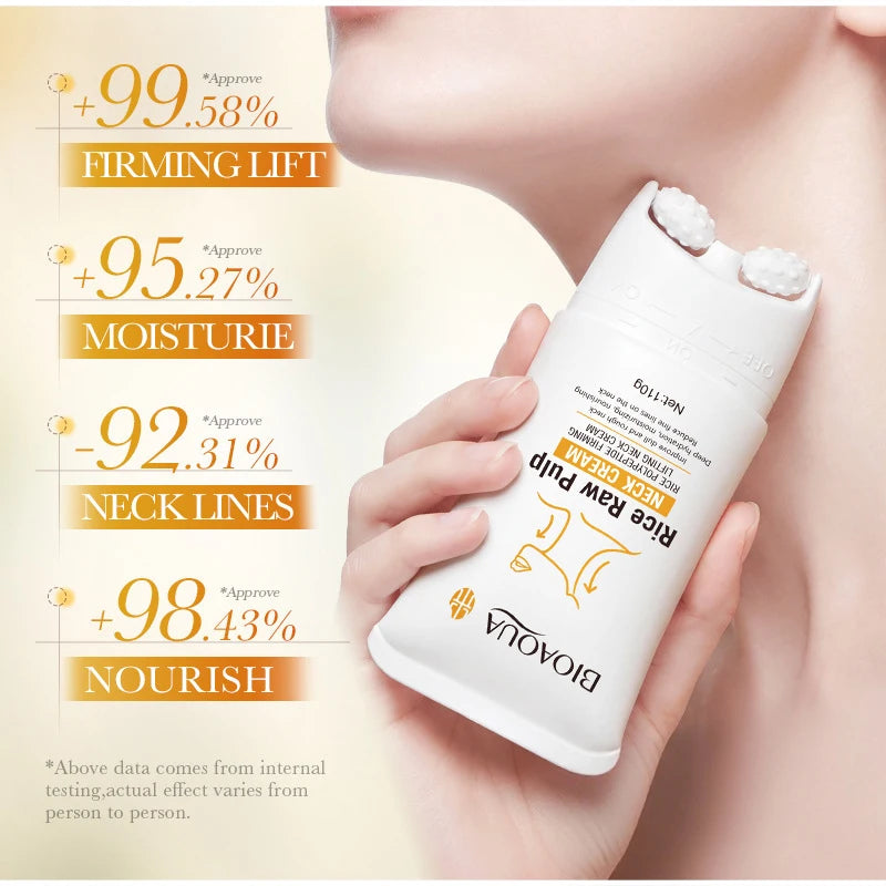 Korean Rice Raw Pulp Moisturizing Neck Cream - Anti-Aging Firming