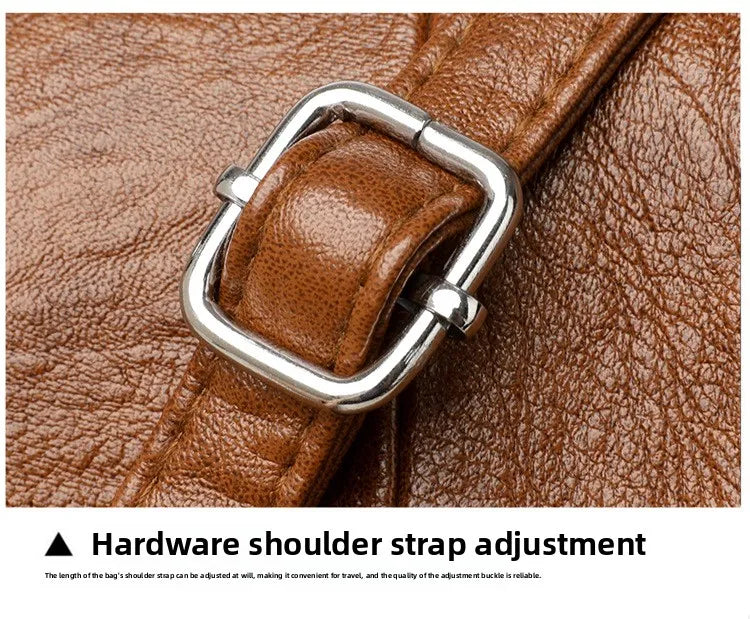 Retro Oil Wax Leather Crossbody Bag,with Textured and Vintage Feel,Simple and Elegant Flap Design,and Adjustable Shoulder Strap
