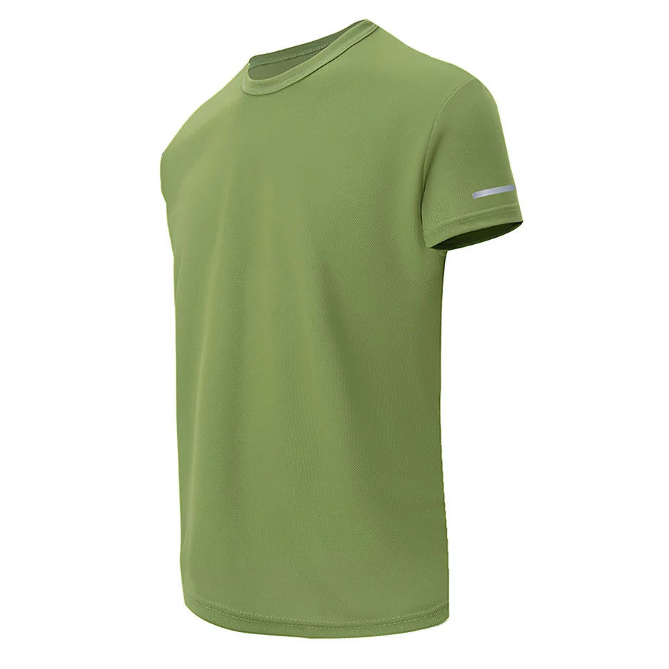 6/4 Pcs Men's Summer Multicolor Quick-drying Sports Short-sleeved Youth Running Fitness Basketball Football Breathable T-shirt