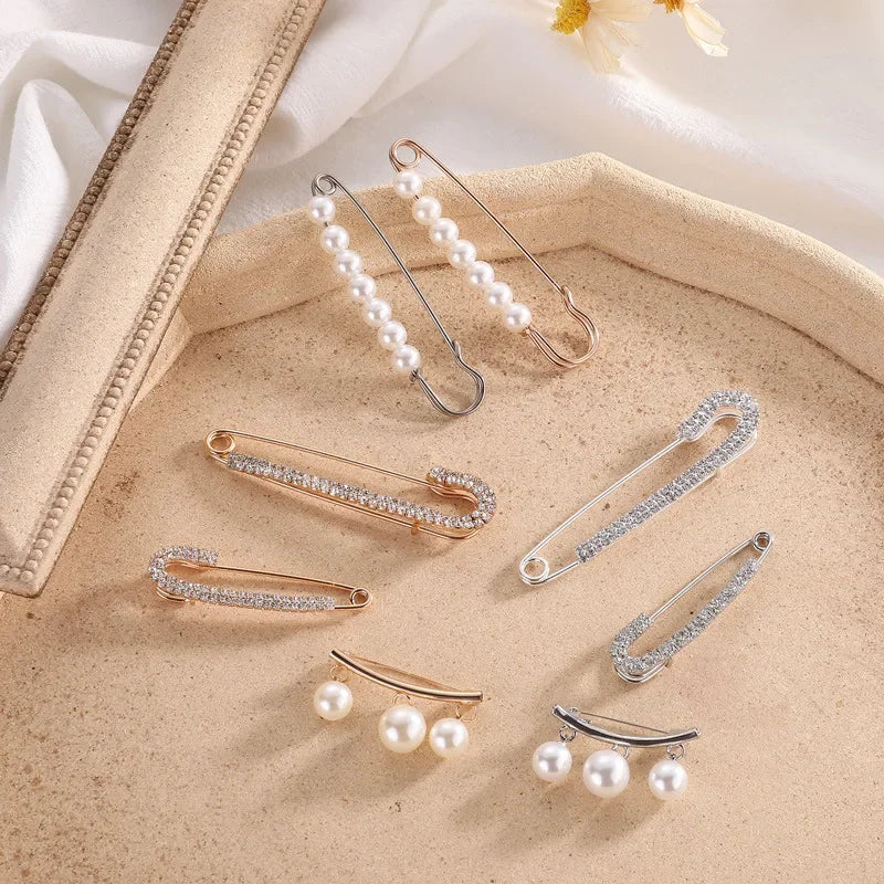 Detachable Metal Pins Fastener Pants Pin Exquisite Elegant Brooches For Women'S Sweater Cardigan Clip Coat Summer Dress Jewelry