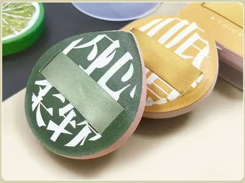 1/2pcs Air Cushion Cosmetic Puff Set With Storage Box Makeup Cotton Candy Sponge Soft Leather Clip Wet Dry Use Tools Maquiagem