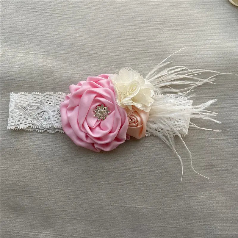 New Born Baby Girls Birthday Dress for Kids Flowers Girls Party Tutus Costume Belt Headband 3pcs Outfit Set Princess Vestidos