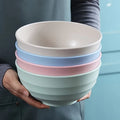 4-Piece Non Fragile Grain Bowl Set - 24 Ounce PP Plastic Bowl for Soup/Rice/Grains - Microwave and Dishwasher Safe