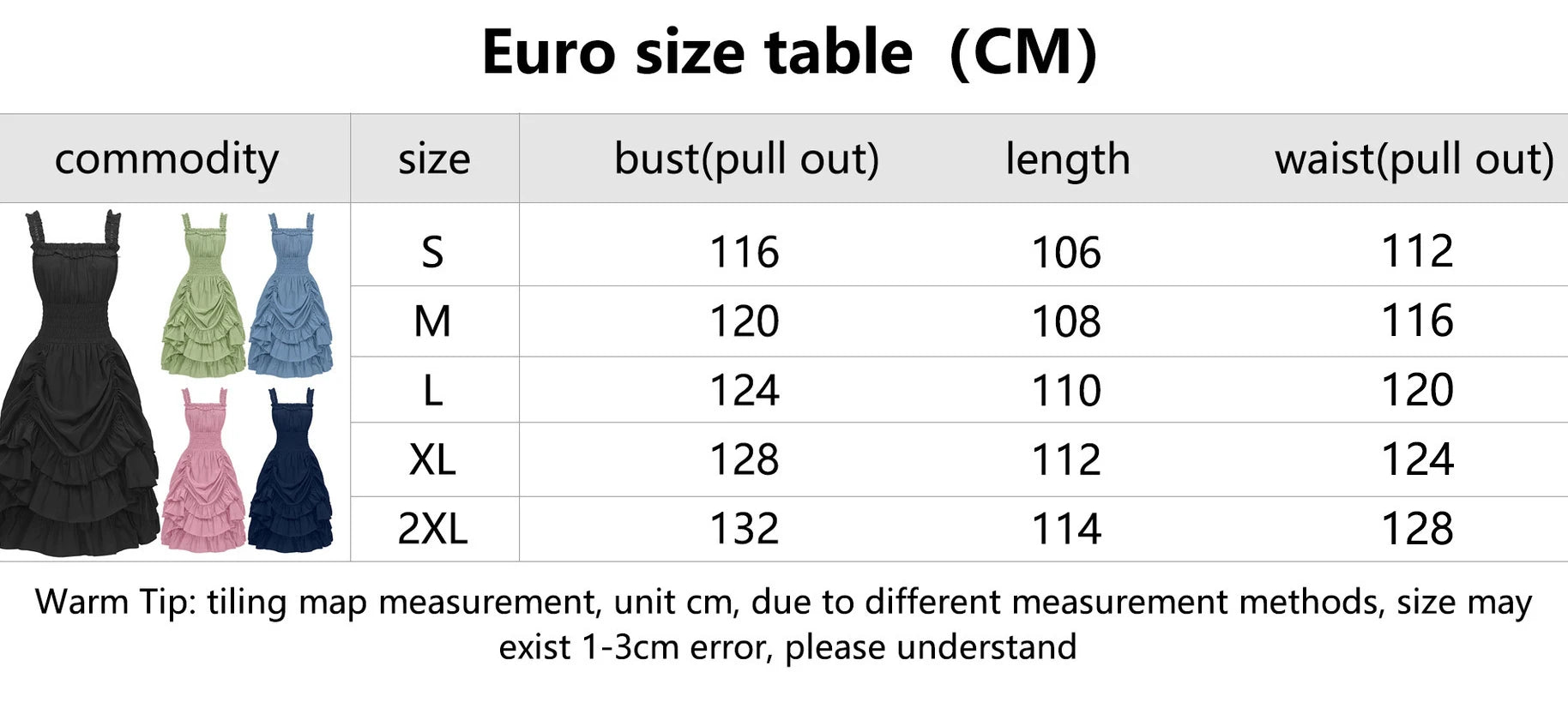 2026 Vintage Victorian Ruffle Midi Dress,High Waist A Line Women Sling Dress,Medieval Cosplay Party Dress for Women Summer Beach