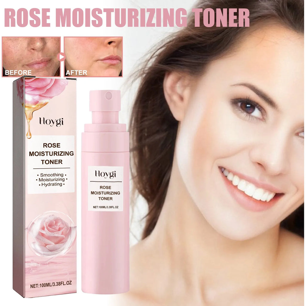 Rose Water Facial Spray Moisturizing Toner for Dry Skin Pore Minimization Bridal Skin Care Pre-Wedding Prep Facial Mist