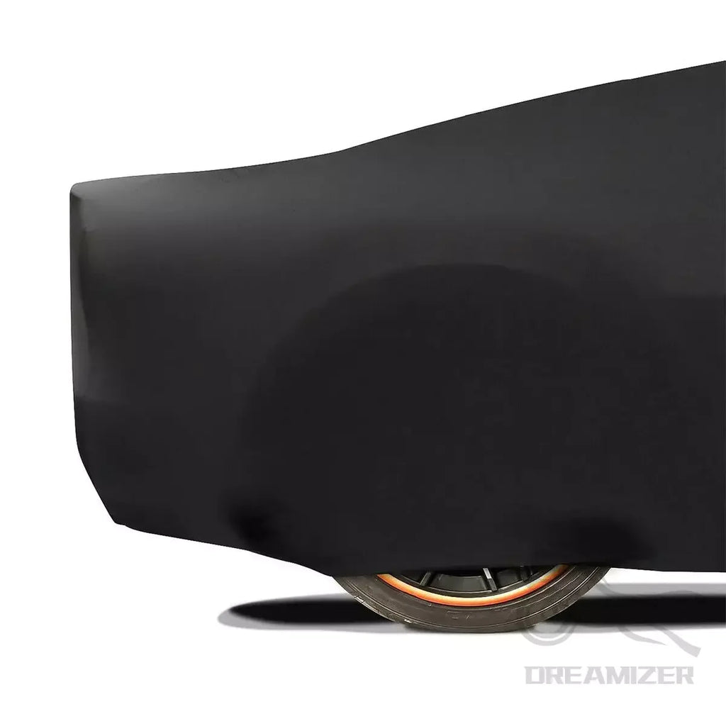 Black Full Car Indoor Cover Stretch Stain Indoor Dustproof Resistant UV Protection For Ford Mustang 2010-2021 Custom