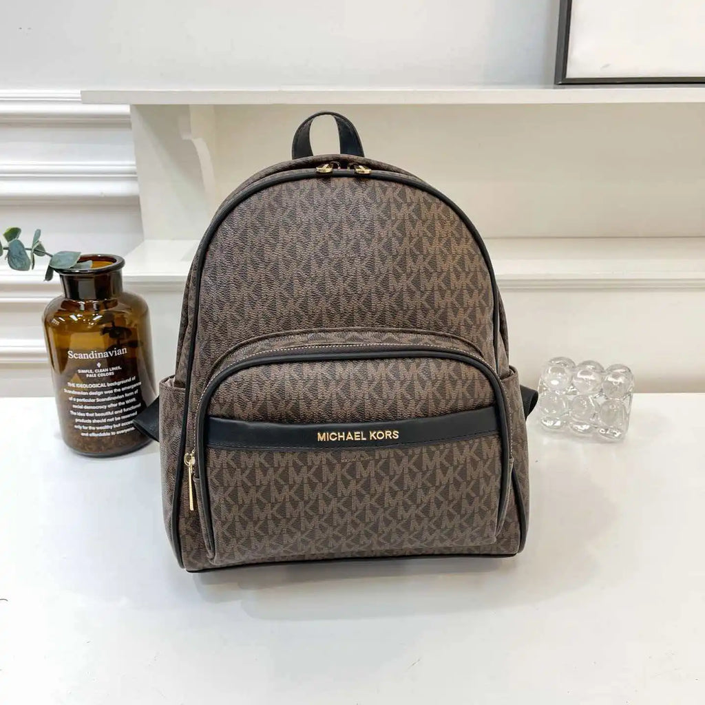 MK/Michael Kors 2026 New Light Luxury Niche Fashion Versatile Large Capacity Commuter Backpack with Print