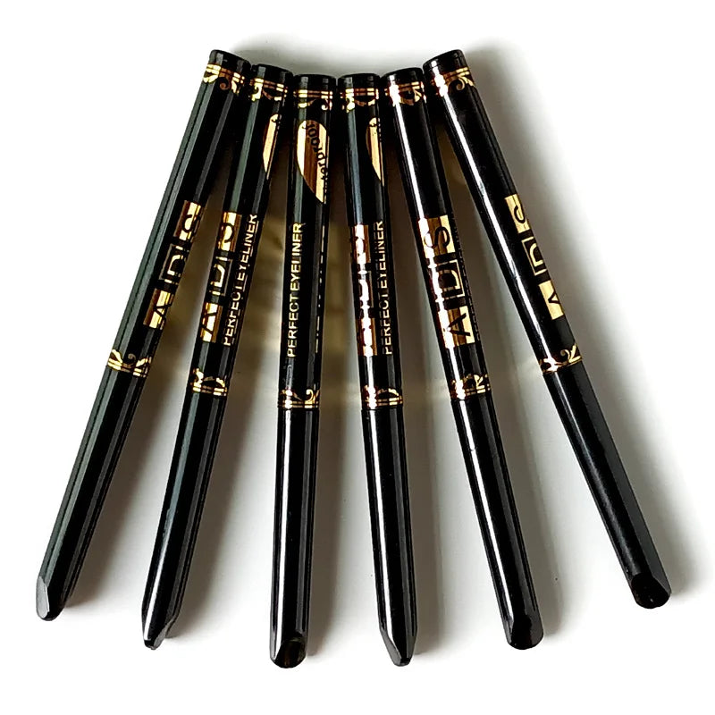 3Pcs Black Eyeliner Pencils -Waterproof, Sweatproof & Smudge-Proofwith Easy Twist Application For Flawless Eye Makeup