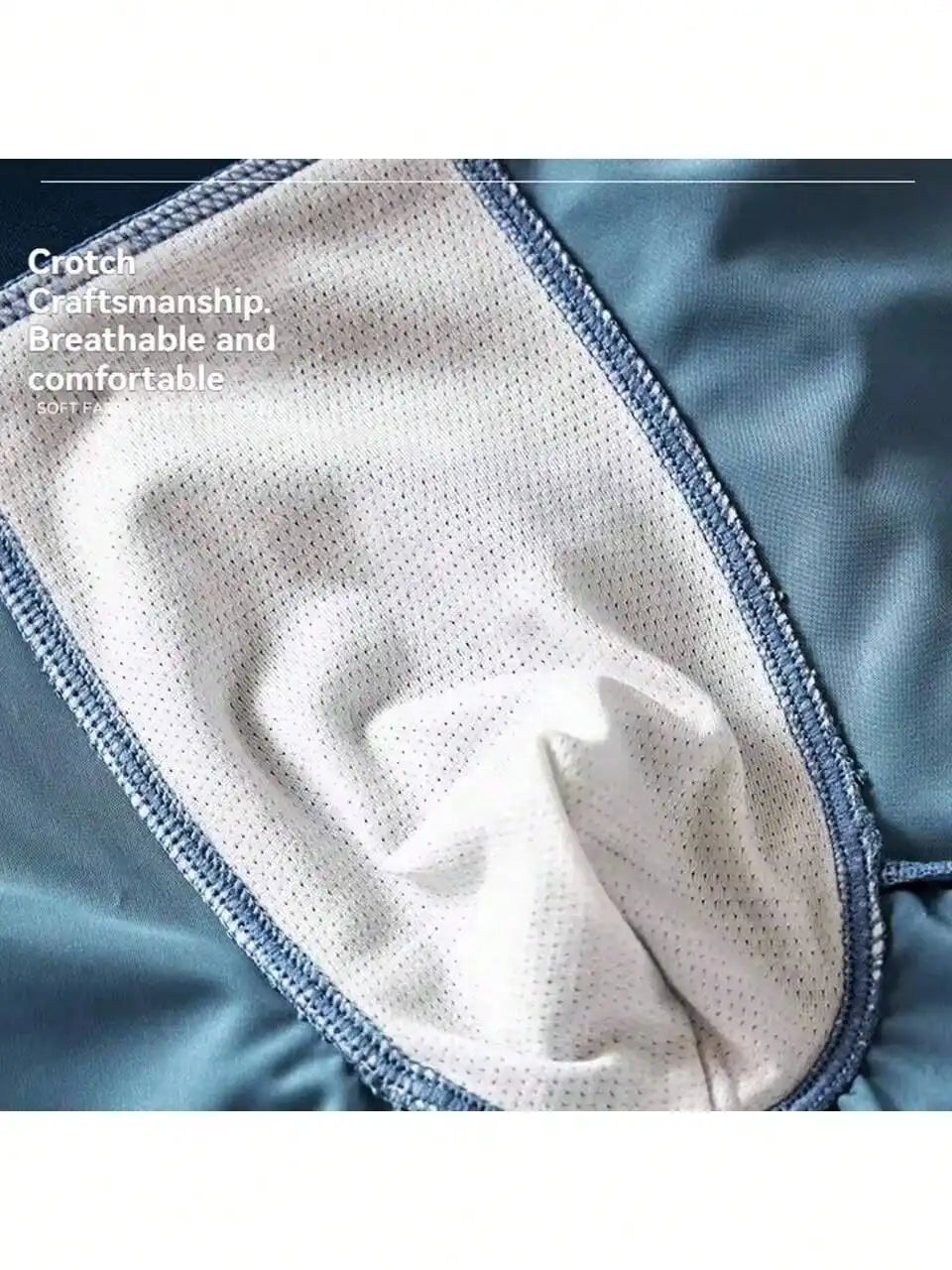 3Pcs/Pack Luxury Ice Silk Satin-like Boxer Briefs Summer Smooth Cool Solid Men's Underpants Summer Underwear