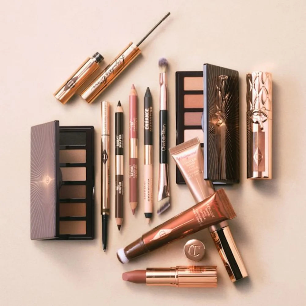 Charlotte Tilbury Super Nudes Easy Eye Palette Luxury Mini 6-shade Nude Eyeshadow Palette Satin-matte Shimmer Metallic Finishes