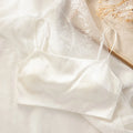 Women's Silk Bra, 93%Silk 7%Spandex Underwear,  Full Cup, Comfortable Female Underwear, Thin padding Brassiere, Camis style