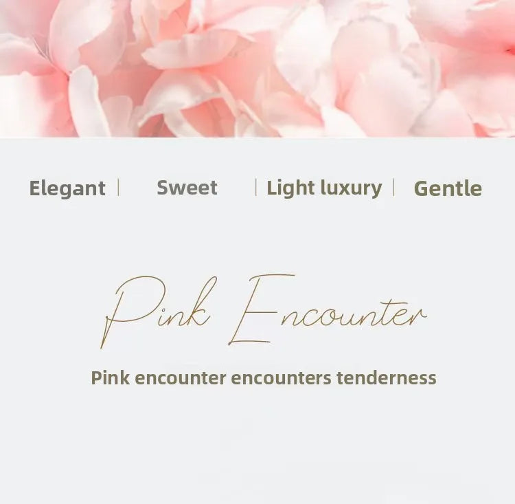50ml Feng Mu Jin Pink Encounter Women Eau De Parfum, Long Lasting Floral Fruity Perfume, Grapefruit Quince Hyacinth Jasmine Scent, Musk Cedar Amber Fragrance, Shimmer Quicksand Bottle Gift for Girlfriend
