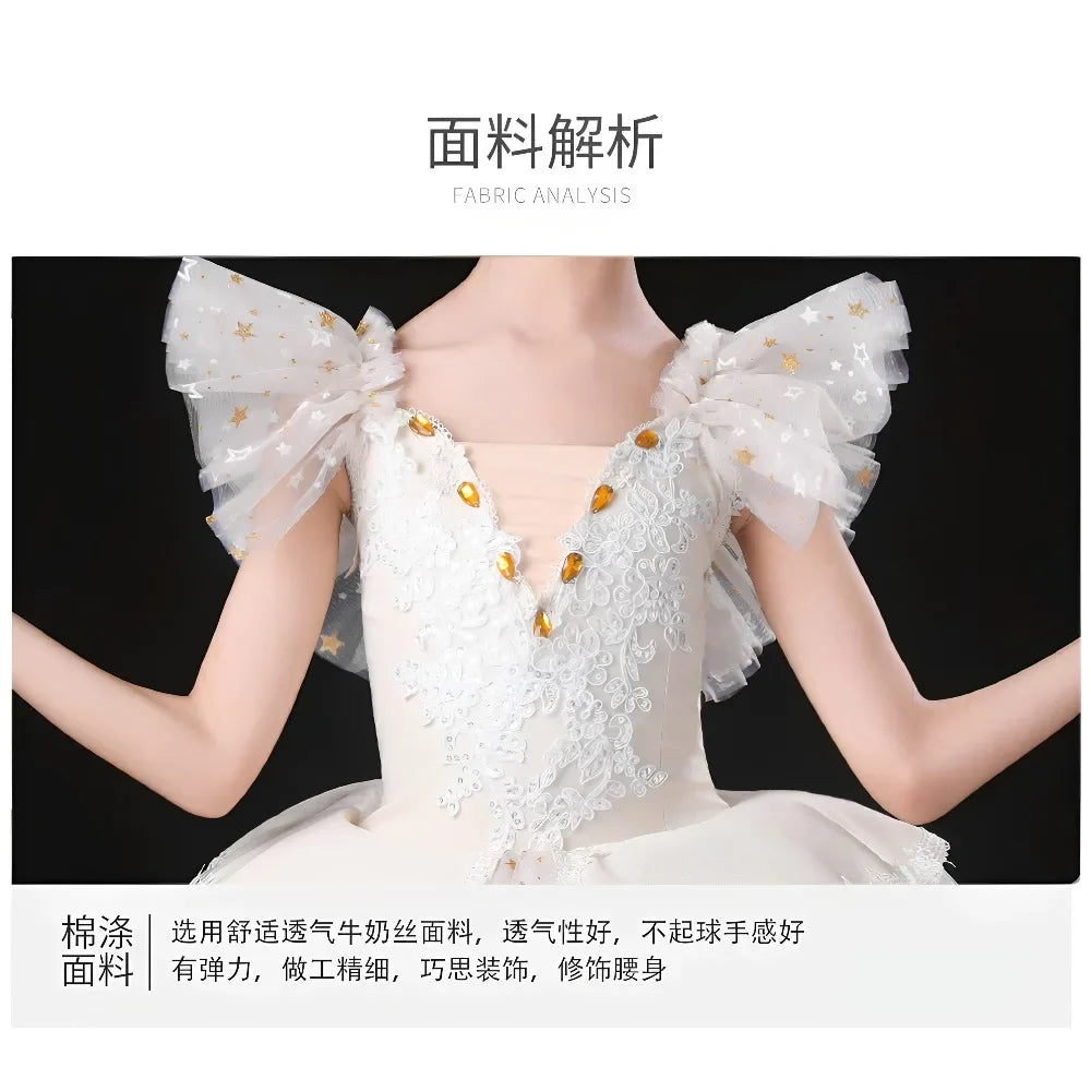 Performance Costume Competition Uniform Children Clothing Kids Clothes Children's Day Ballet Leotards for Girls Dress Dance Wear