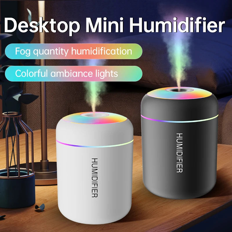 Searide 180ml Mini USB Ultrasonic Humidifier - Aroma Diffuser