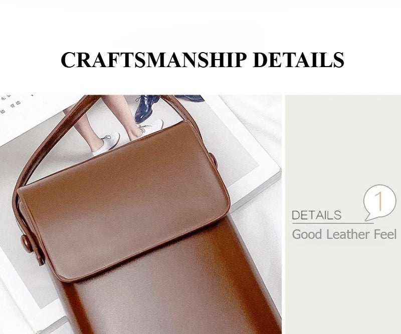 Flap Crossbody Bags Women Mini PU Leather Shoulder Purses and Handbags for Girls Ladies Phone Simple Solid Designer Bag
