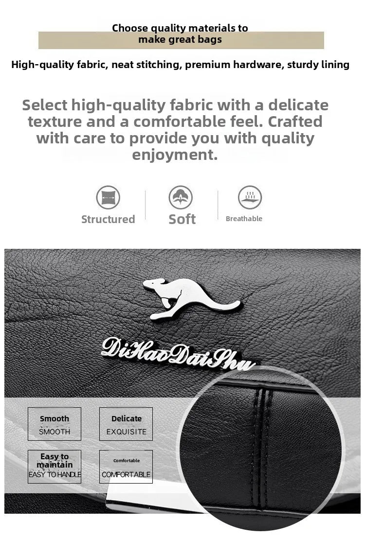 Soft Leather Crossbody Bag Large Capacity Fashionable Women's Shoulder Bag for Middle-Aged Mothers Hot Sale Of The Season New...