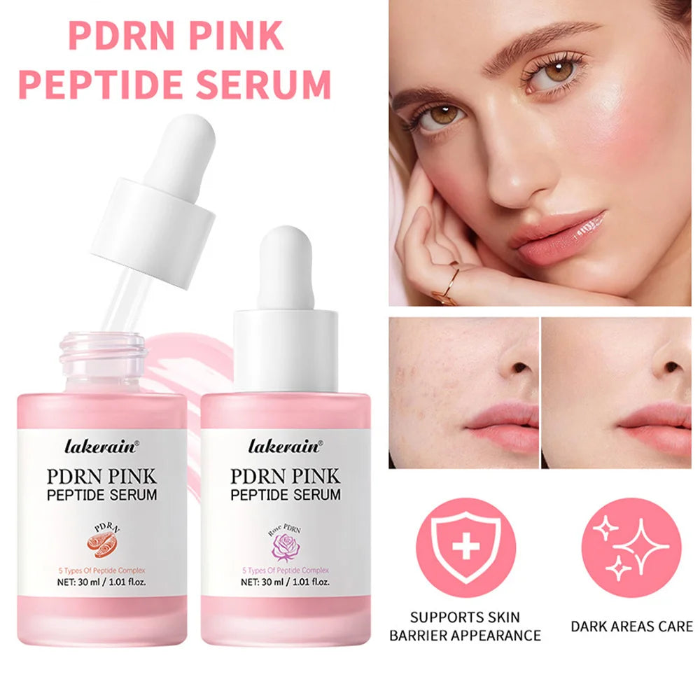 Salmon DNA PDRN Pink Peptide Serum Pink Glow Serum Remove Skin Darkness Hydrating Moisturizing Firming Korean Skincare Gifts