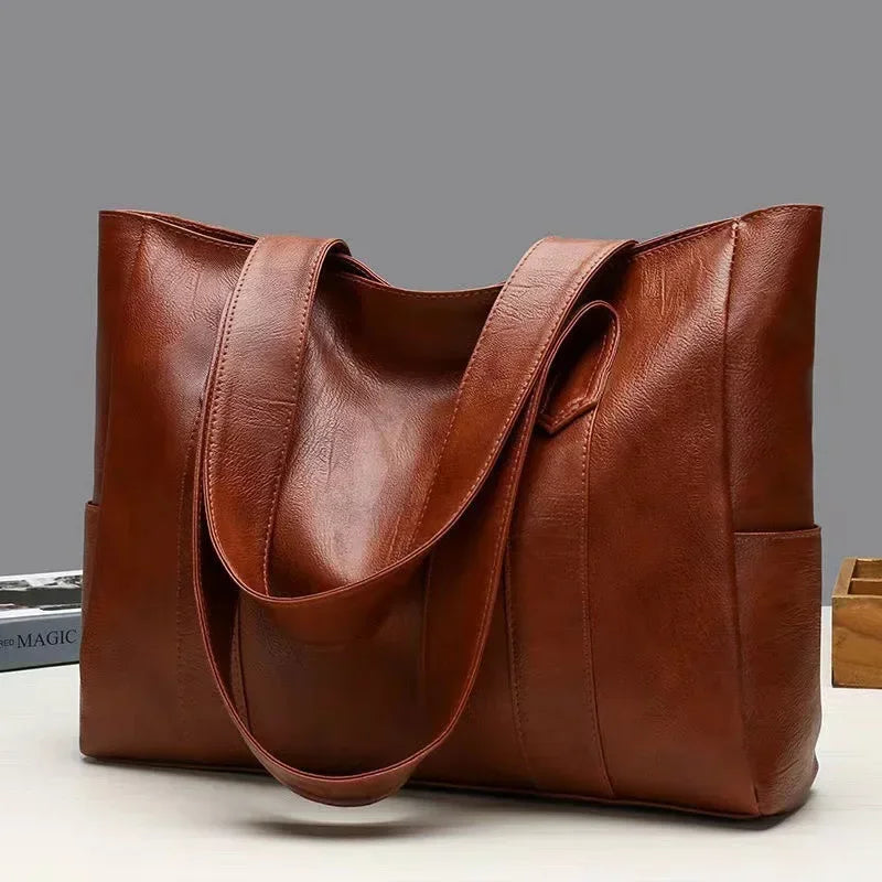 Large Capacity Tote Bag For Women Low-key High-end Texture Shoulder Bag Holiday Travel Tote Bag Korean Version Large Capacity