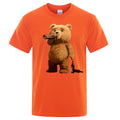Lovely Ted Bear Drink Beer Poster Funny Printed T-Shirt Men Fashion Casual Short Sleeves Loose Oversize Tee Street Hip Hop Tops