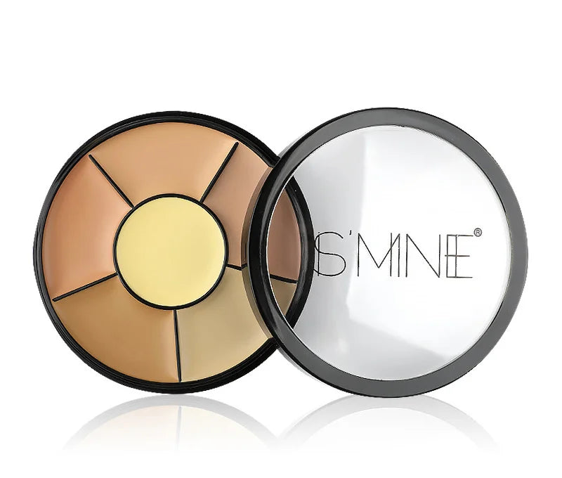3/6-color Concealer Palette with/No Brush Cream Texture Moisturizer Concealer Modify Enhance Contours Lasting Makeup Waterproof