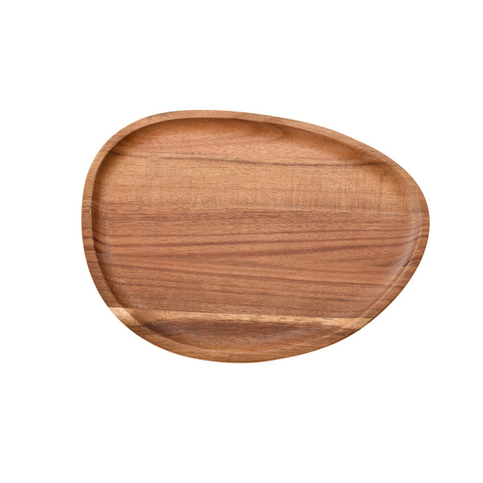 Wood Dinner Plates Irregular Oval Serving Tray Fruit Dishes Dry Fruit Sushi Tea Tray Bread Wooden Plate Home Decoration