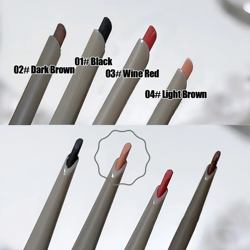 Slim Lying Silkworm Eyeliner Gel Pen Waterproof Non-smudging Eye Liner Pencil Lasting Black Brown Easy Wearing Eyeliner Gel Pen