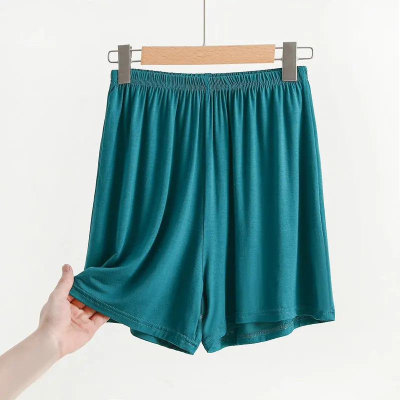 Outerwear modal shorts, summer plus size high-waisted wide-leg trousers, loose pajamas, thin bottomed safety pants, casual trous
