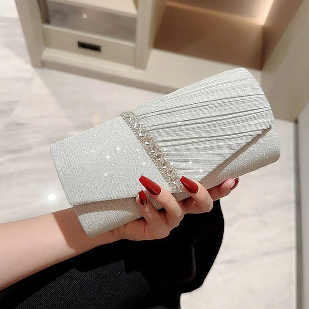 Luxury Glitter Evening Bags Chain Banquet Handbags Sequins Clutches Women Ladies