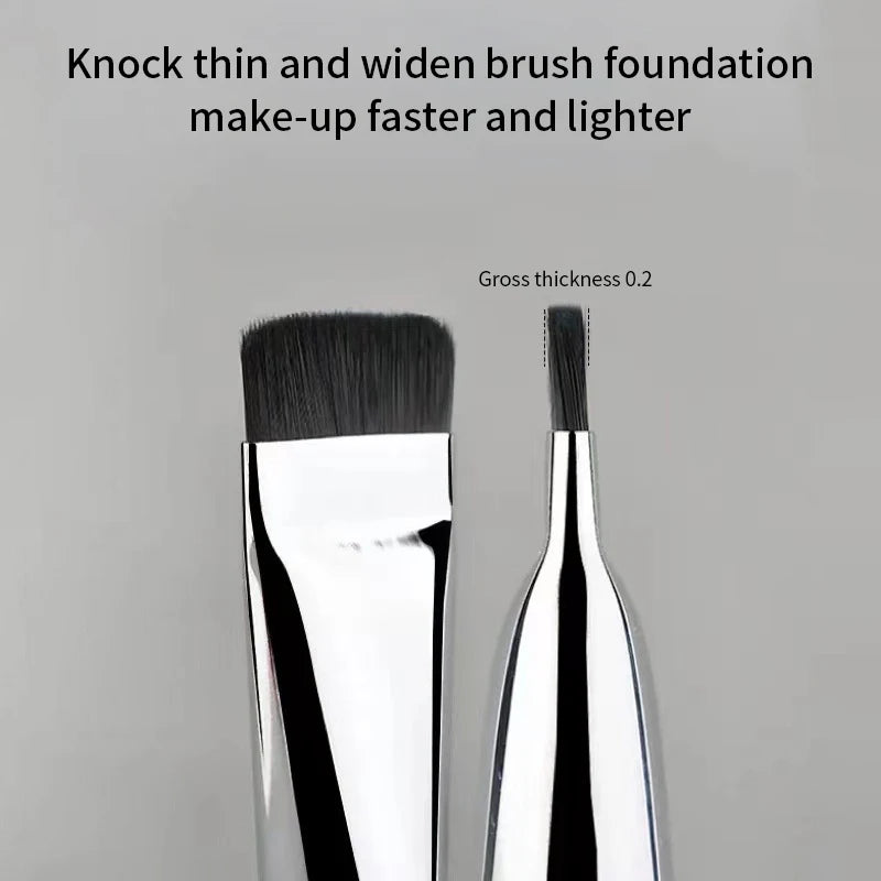 A Foundation Brush Ultra Thin Traceless Concealer Brush Mask Brush Flat Head No Powder Soft Hair Beauty Tools Makeupbrush