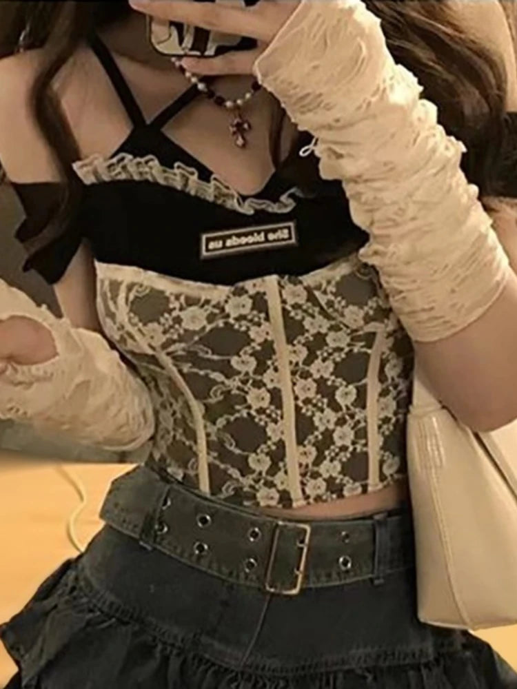 Streetwear Jean Skirt Women 2025 Faldas Mujer De Moda High Waist Vintage Saia Sweet Ruffles A-line Jupe Casual Y2k Mini Skirts