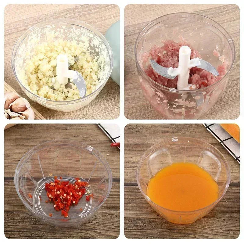 Kitchen Householde Manual Garlic Press Multi-function Grinding Chopper Food Vegetables Cutter Meat Kitchen Gadgets Masher Tool