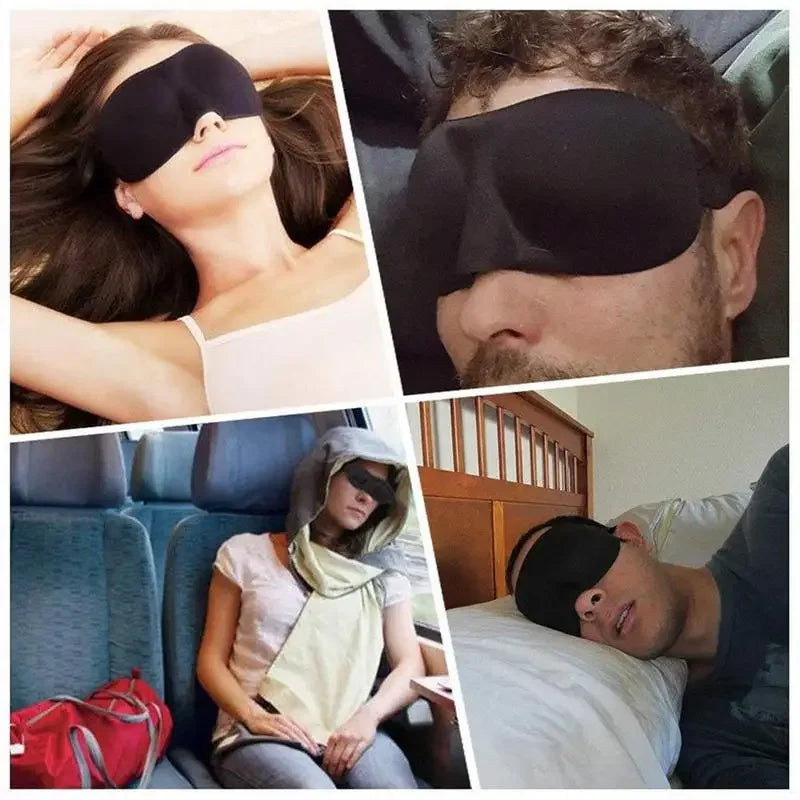 Sleep Mask Blockout Eye Mask For Side Sleeper Women'S Men Portable Blindfold Travel Sleeping Aid Eye Cover Slaapmasker