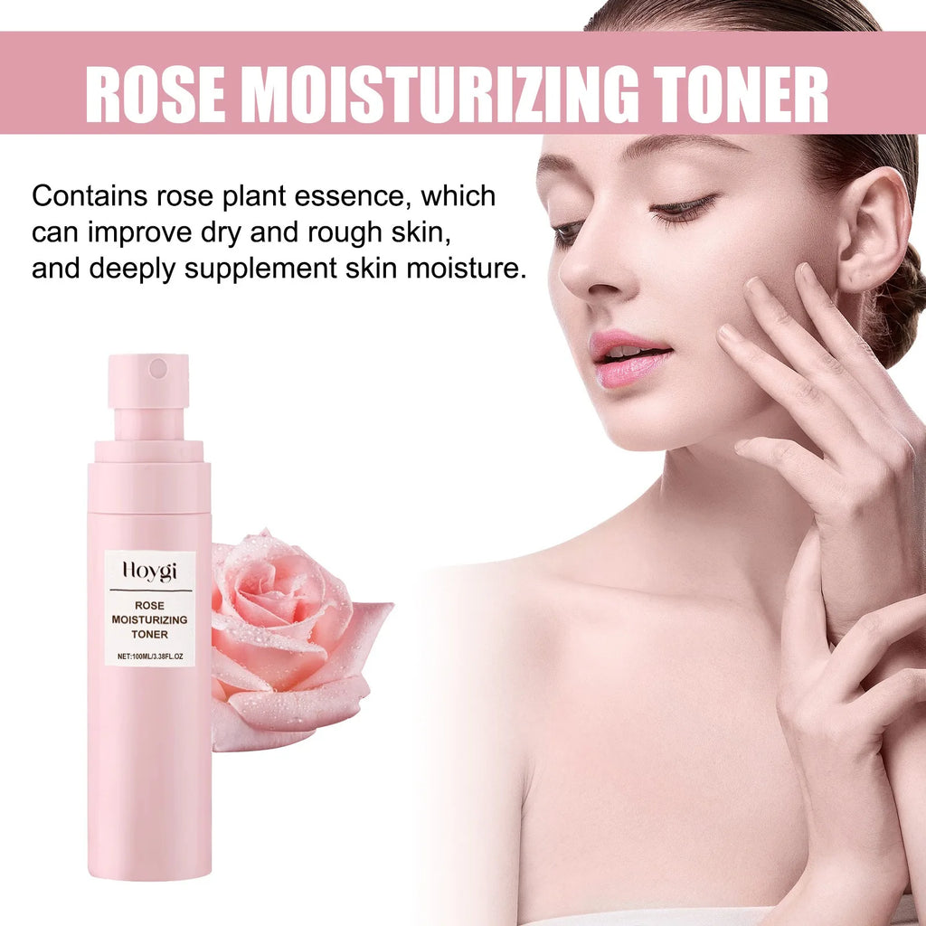 Rose Water Facial Spray Moisturizing Toner for Dry Skin Pore Minimization Bridal Skin Care Pre-Wedding Prep Facial Mist