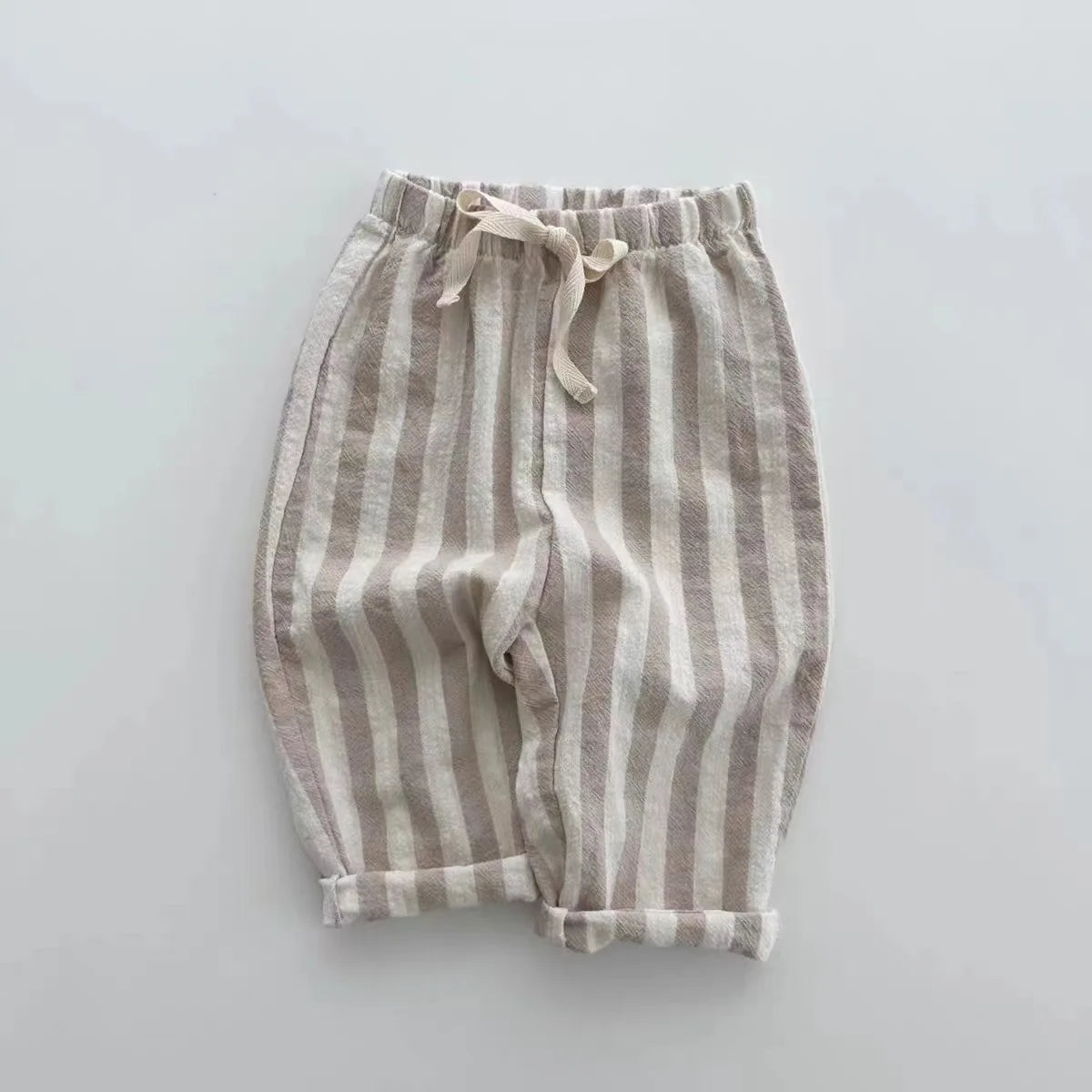 Pantalones Cuttyful Baby de rayas con cintura elástica, cómodos, de 0 a 2 años