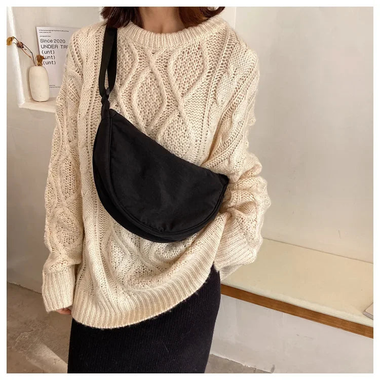 Casual Nylon Hobos Crossbody Bag for Women Designer Shoulder Bags Large Capacity Tote Lady Travel Shopper Bag Female Purses
