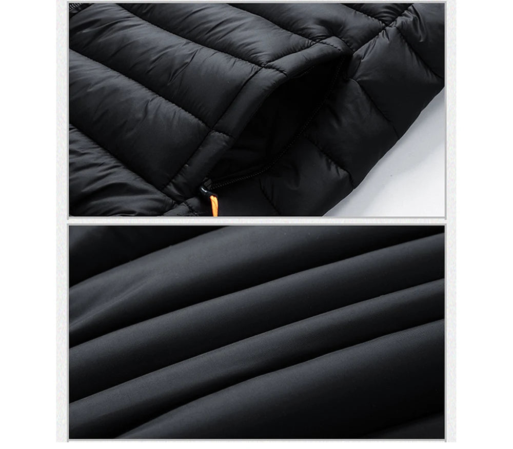Winter Men's Warm Down Parkas Fashion Men Cotton Thick Hooded Coats Men Windbreaker Snow Thermal Padded Jackets Clothing 8XL
